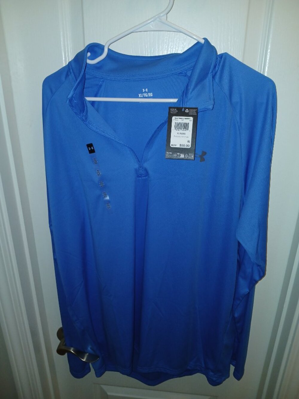 New Under Armour Mens Velocity 2.0 Lightweight 1/4 Zip Long Sleeve Extra-Large